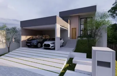 Casa linear com 3 quartos a venda no condomínio reserva do valle 1, em volta redonda/rj