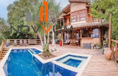 Casa com 5 dormitorios a venda, 794 m2 por r$ 7.500.000,00 - ponta da sela - ilhabela/sp