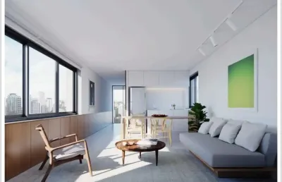 Apartamento tipo para venda em jardins com 1 quarto, sendo 1 suíte, 50m²