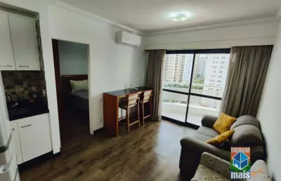 Flat com 1 dormitório para alugar, 32 m² por r$ 5.500,00/mês - moema - são paulo/sp