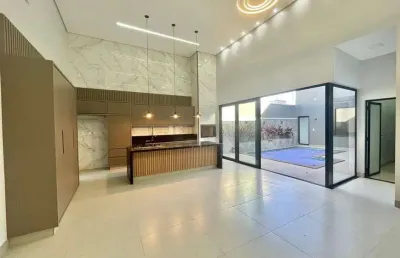 Casa à venda com piscina, churrasqueira e estética luxuosa no interlagos em rio verde - go