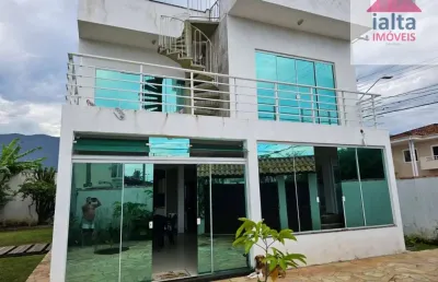 Sobrado para venda e locação com 4 quartos 1 suítes no bairro massaguaçu em caraguatatuba
