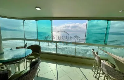 Espetacular cobertura de frente para o mar em meia praia - itapema - aluguel de temporada