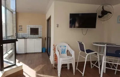 Apartamento para 12 pessoas na quadra do mar - aluguel de temporada