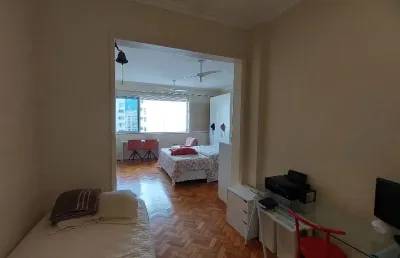 Apartamento sala + quarto + suíte, na rua domingos ferreira