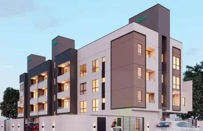 Apartamento para venda em navegantes, meia praia, 2 dormitórios, 1 suíte, 2 banheiros, 1 vaga
