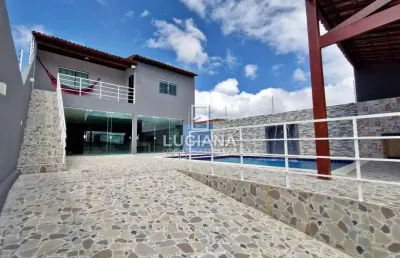 Sua casa com piscina e salão em excelente localização em gravatá/pe!