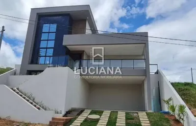 Belíssima casa com 4 suítes à venda em condomínio em chã grande/pe
