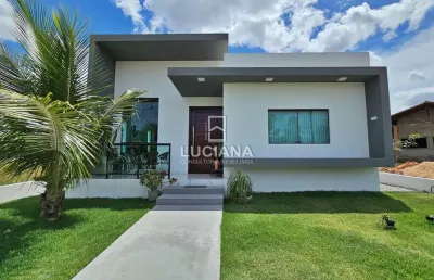 Confira! casa com 4 suítes em condomínio fechado - gravatá/pe