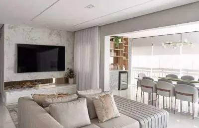 Apartamento à venda no tatuapé com 2 quartos(suítes) e 2 vagas.