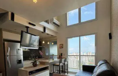 Apartamento duplex com 1 dormitório à venda, 48 m² por r$ 545.000,00 - vila andrade - são paulo/sp