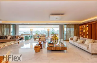 Apartamento com 3 dormitórios à venda, 485 m² por r$ 10.000.000,00 - campo belo - são paulo/sp
