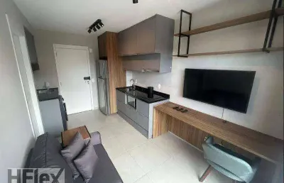 Apartamento com 1 dormitório para alugar, 27 m² por r$ 4.000,00/mês - campo belo - são paulo/sp