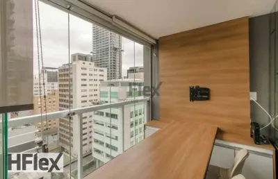 Apartamento com 1 dormitório para alugar, 28 m² por r$ 3.423,48/mês - jardim paulistano - são paulo/sp