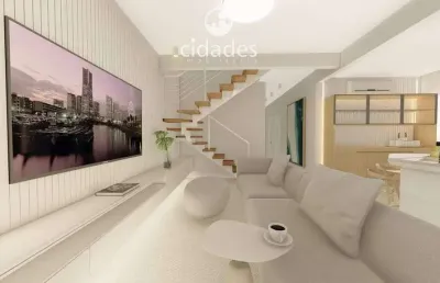 Apartamento à venda novo, duplex 4 quartos (2 suítes) com garagem no balneário estreito, florianópolis