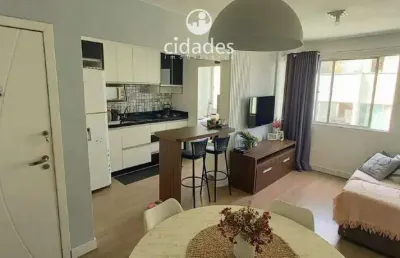 Apartamento em florianópolis à venda 2 quartos mobiliado, vista livre com garagem no bairro estreito, capoeiras