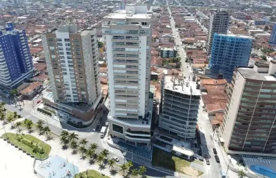 Apartamento 2 dormitórios para venda em praia grande, caiçara, 2 dormitórios, 1 suíte, 2 banheiros, 2 vagas