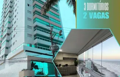 Apartamento 3 dormitórios para venda em praia grande, flórida, 3 dormitórios, 1 suíte, 2 banheiros, 2 vagas