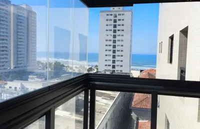 Apartamento 2 dormitórios para venda em praia grande, mirim, 2 dormitórios, 1 suíte, 2 banheiros, 1 vaga