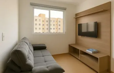 Apartamento para locação em campo grande, residencial novo seminário, 2 dormitórios, 1 banheiro, 1 vaga