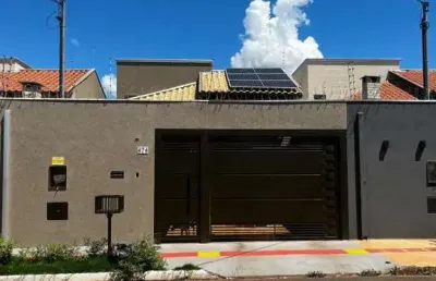 Casa para venda em campo grande, parque residencial rita vieira, 2 dormitórios, 1 suíte, 2 banheiros, 2 vagas