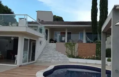 Excelente casa a venda em condomínio em vinhedo - residencial marambaia - térrea - linda vista