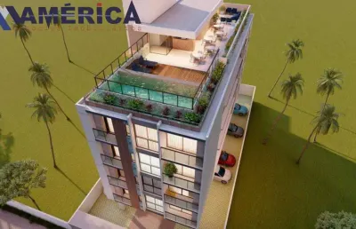 Excelente oportunidade! apartamento à venda em cabedelo-pb, bairro poço: 1 quarto, 1 sala, 1 banheiro, 1 vaga, 24,58m².