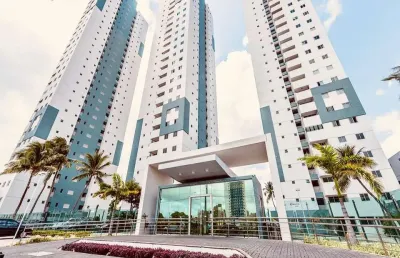 Cobertura de luxo no bessa: 3 quartos, 2 suítes, 2 salas, 3 banheiros, 2 vagas de garagem, 158,58m² - joão pessoa-pb.