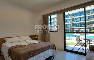 Oportunidade de studio garden frente piscina no mana beach