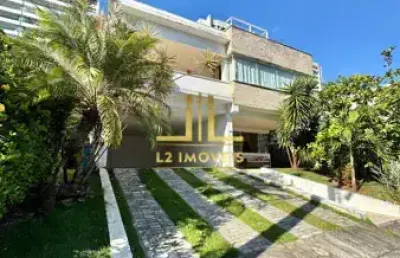 Casa luxuosa - 6 quartos sendo 5 suítes - alphaville 1  cond. residencial itapuã (71)99100-2512