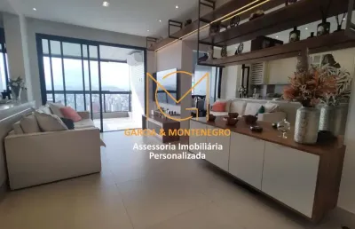Apartamento no 24 andar com 2 dormitórios (1 suíte) 2 vagas - aparecida - santos - sp
