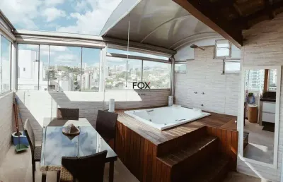 Cobertura com 1 quarto à venda na avenida professor mário werneck, 1708, buritis, belo horizonte por r$ 650.000