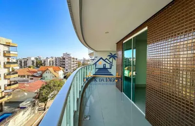 Apartamento com 3 dormitórios para alugar, 130 m² por r$ 6.500,00/mês - vila nova - cabo frio/rj