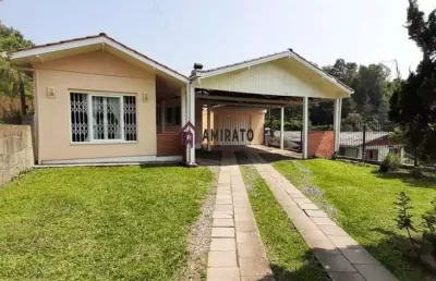 Casa semimobiliada com churrasqueira no bairro medianeira em farroupilha - venda