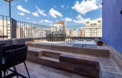 Cobertura com 2 quartos à venda na rua aimberê, --, perdizes, são paulo, 130 m2 por r$ 1.680.000