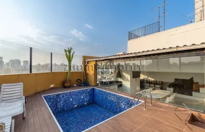 Cobertura com 3 quartos à venda na rua ramalho ortigão, --, vila gumercindo, são paulo, 185 m2 por r$ 1.200.000