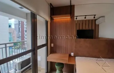 Apartamento com 1 quarto à venda na avenida chibarás, --, moema, são paulo, 25 m2 por r$ 500.000
