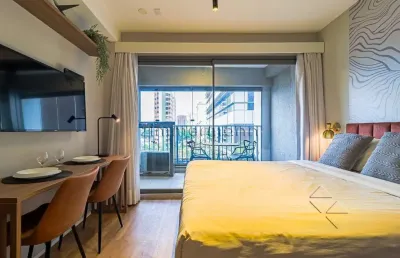 Apartamento com 1 quarto à venda na avenida dos eucaliptos, --, moema, são paulo, 29 m2 por r$ 520.000