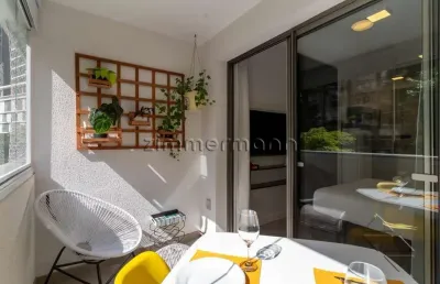 Apartamento com 1 quarto à venda na rua girassol, --, vila madalena, são paulo, 24 m2 por r$ 460.000