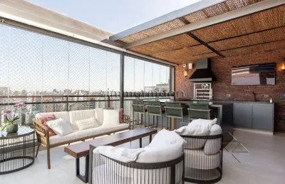 Cobertura com 3 quartos à venda na avenida lavandisca, --, moema, são paulo, 252 m2 por r$ 9.490.000