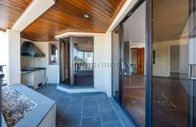 Apartamento com 4 quartos à venda na rua fernandes moreira, --, chácara santo antônio, são paulo, 198 m2 por r$ 1.870.000