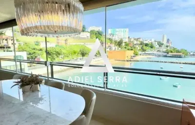 Porto trapiche | altíssimo padrão | vista baía de todos os santos | 2 suítes | 110m² | finamente mobiliado | automação residencial |