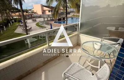 Villas do atlântico | village | 1/4 | alto padrão | pé na areia  | 62m² | vista mar | mobiliado | condomínio exclusivo