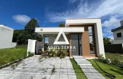 Villa florença | casa térrea | 3/4 com suíte | 85m² | nascente | nunca habitada | gourmet | 2 vagas
