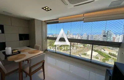 Salvador prime | caminho das árvores | 51m² | 1/4 com suíte | nascente | mobiliado | decorado | andar alto