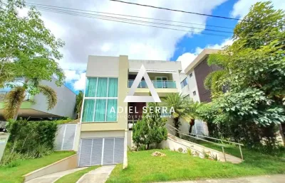 Alphaville 2 | 455m² c/ 498m² de terreno | 5/4 c/ 3 suítes | energia solar | reservatório de água | total infraestrutura de lazer | porteira fechada
