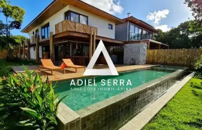 Praia do forte | 387m² c/ 700m² de terreno | 5 suítes | 2 suítes master | pé direito duplo | paisagismo | total infraestrutura de lazer