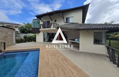 Busca vida | 450m² c/ 1175m² de terreno | 3 suítes | dependência completa | poço artesiano | irrigação automatizada | total infraestrutura de lazer