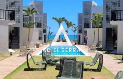 Quinta das lagoas | itacimirim | pé na areia | 125m² | 3/4 | 2 suítes | garden | porteira fechada