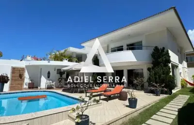 Vilas do atlântico - 280m² - 5/4 sendo 2 suítes c/ closet - área verde - 2 pavimentos - móveis planejados - espaço gourmet - 400m² de terreno plano